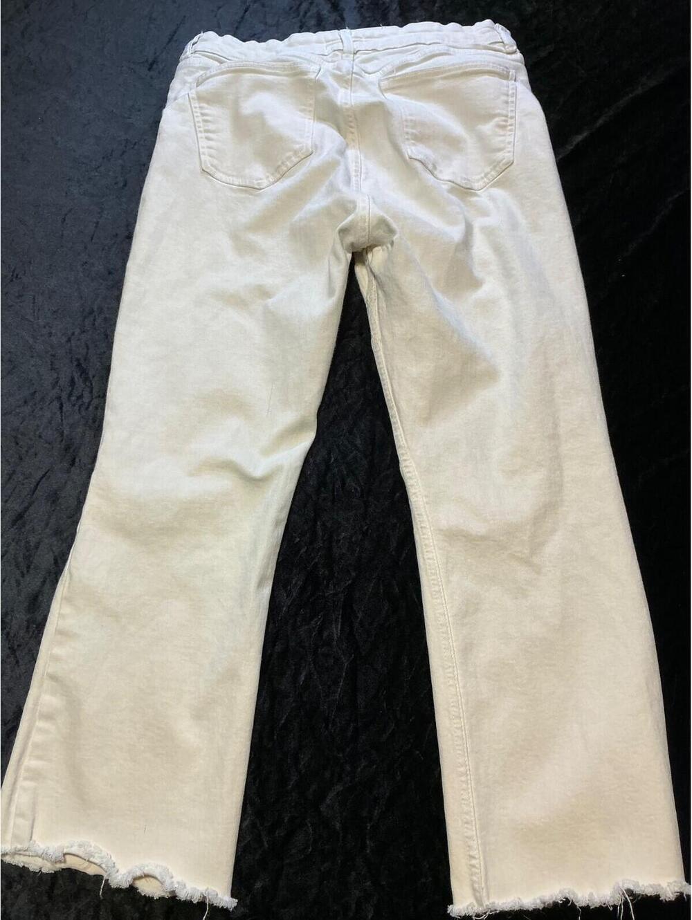 Zara The Marine Jeans Womens White 14 - Picture 2 of 3